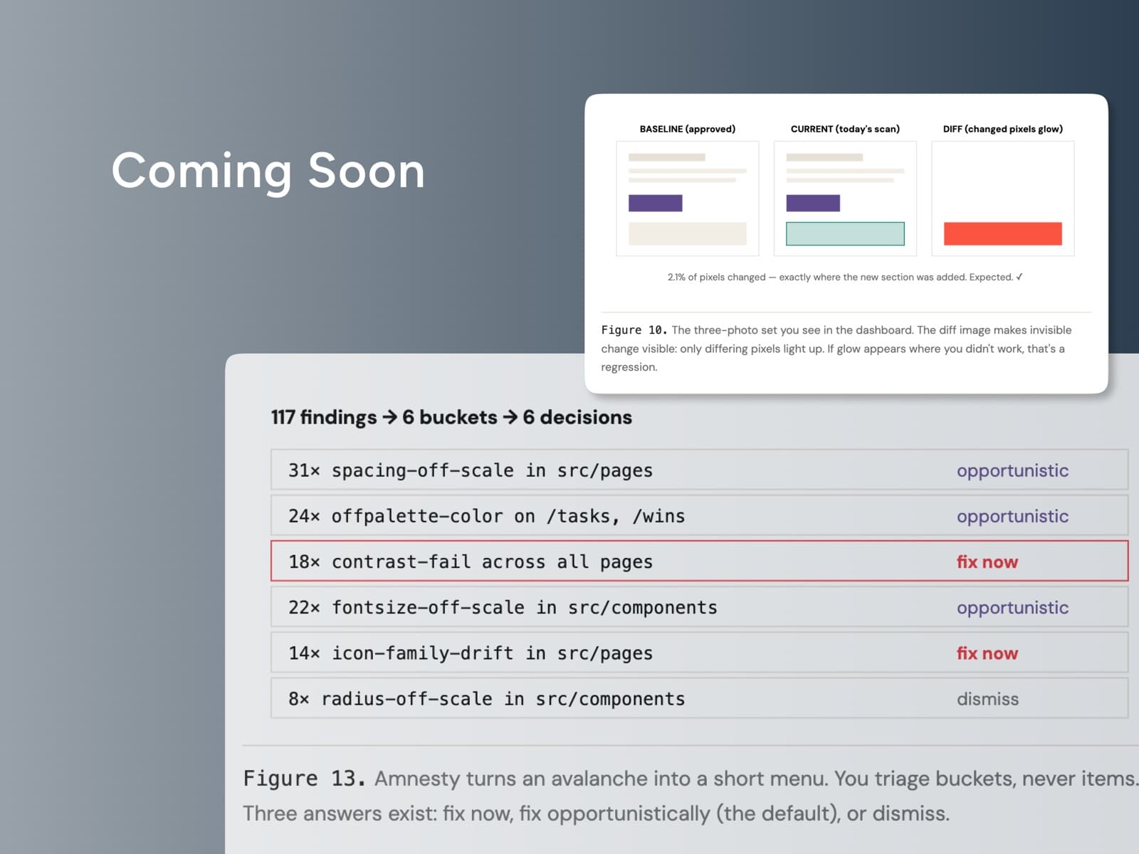 The consistency guard's pull request check flagging a spacing token drift.